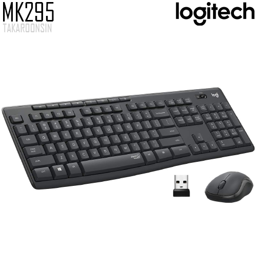 ชุดคีย์บอร์ดและเมาส์ LOGITECH Silent Wireless MK295 