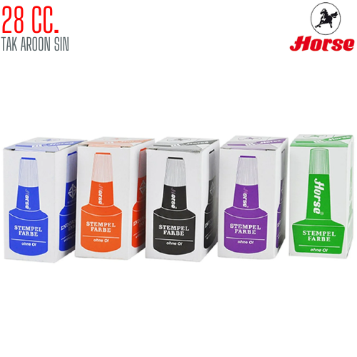 หมึกเติมแท่นประทับ 28 ซีซี. ตราม้า