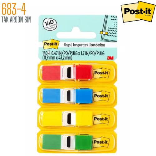 เทปแฟล็กซ์ โพสต์-อิท 683-4 (0.47x1.7 นิ้ว) POST-IT