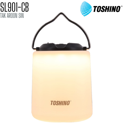 โคมไฟแคมป์ปิ้ง LED 12 ดวง Rechargeable TOSHINO SL901-CB