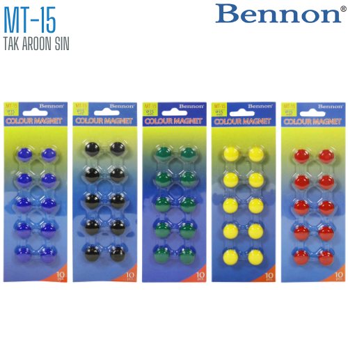 เม็ดแม่เหล็กติดบอร์ด BENNON 15 มม. MT-15 (1x10)