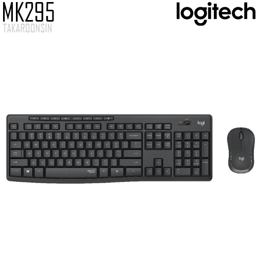 ชุดคีย์บอร์ดและเมาส์ LOGITECH Silent Wireless MK295 