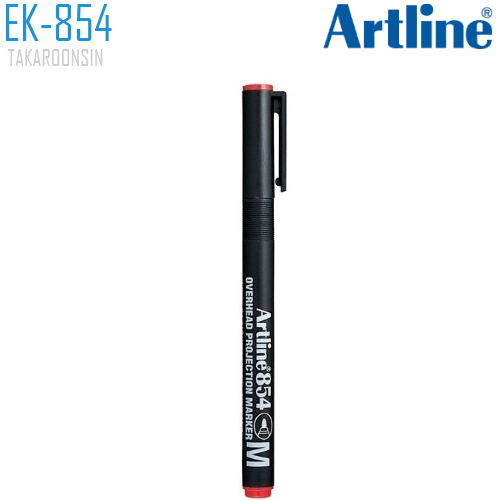ปากกาเขียนแผ่นใส ลบไม่ได้ 1.0 มม. ARTLINE EK-854