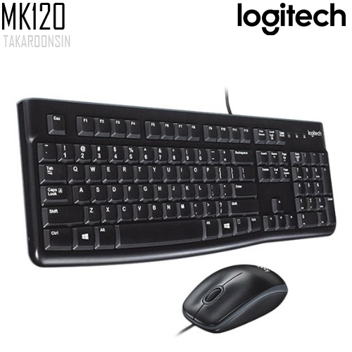 ชุดคีย์บอร์ดและเมาส์ Logitech MK120 COMBO