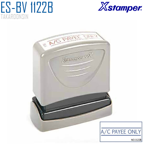 ตรายางหมึกในตัว (A/C PAYEE ONLY) Xstamper ES-BV 1122B หมึกน้ำเงิน