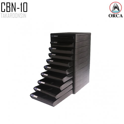 ตู้เอกสาร โครงดำ ลิ้นชักดำ ORCA CBN-10