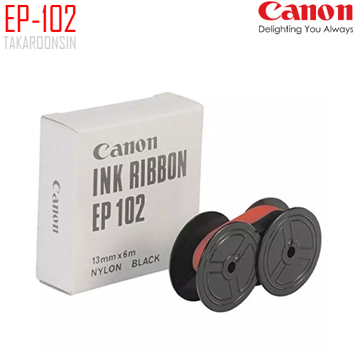ผ้าหมึกเครื่องคิดเลข Canon หมึกสีดำ-สีแดง EP-102