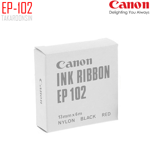 ผ้าหมึกเครื่องคิดเลข Canon หมึกสีดำ-สีแดง EP-102