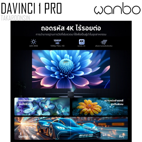 โปรเจคเตอร์ Wanbo DaVinci 1 Pro Projector