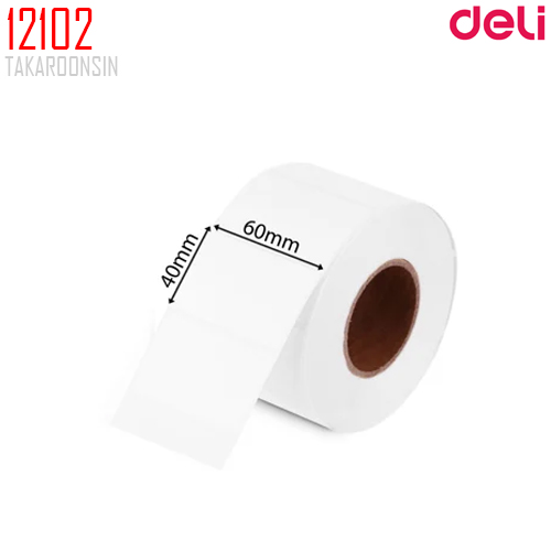 สติ๊กเกอร์ความร้อน Deli 12102 ขนาด 60x40 มม. (950 แผ่น)