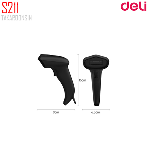เครื่องอ่านบาร์โค้ด Deli S211 มี Stand