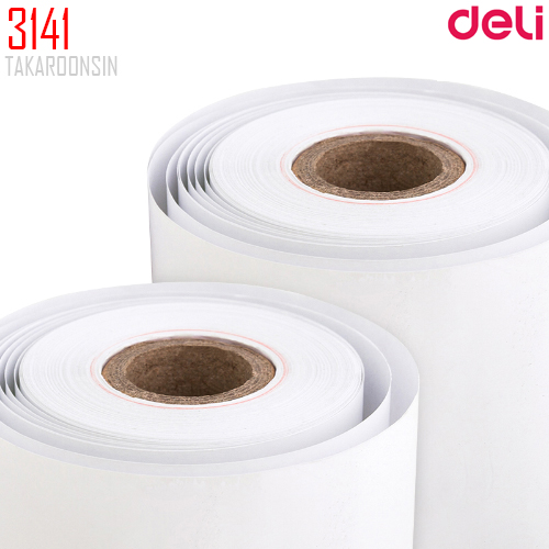 กระดาษใบเสร็จ Deli 3141 ขนาด 57x50mm (4 ม้วน)