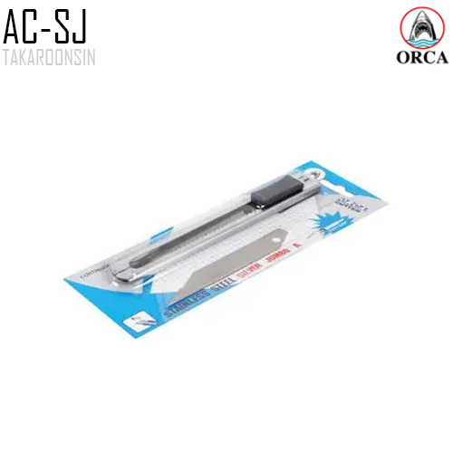 มีดคัตเตอร์สเตนเลส พร้อมใบมีด ขนาด 18 มม. ORCA รุ่น AC-SJ