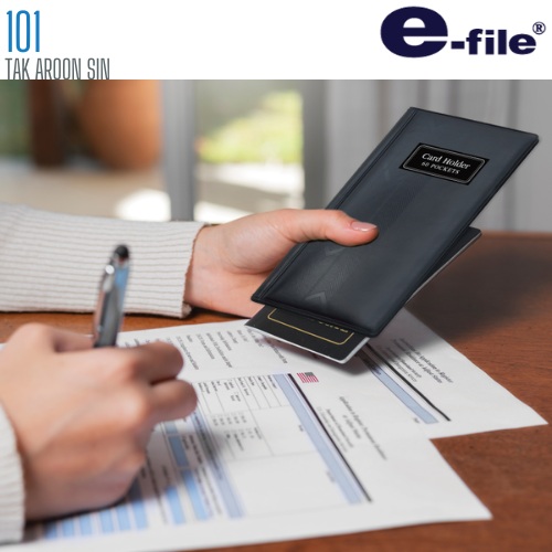 สมุดนามบัตรปก PVC E-FILE รุ่น 101