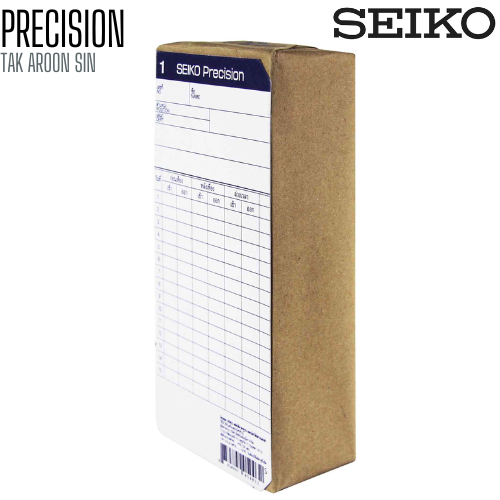 บัตรตอก SEIKO PRECISION (แพ็ค100แผ่น)