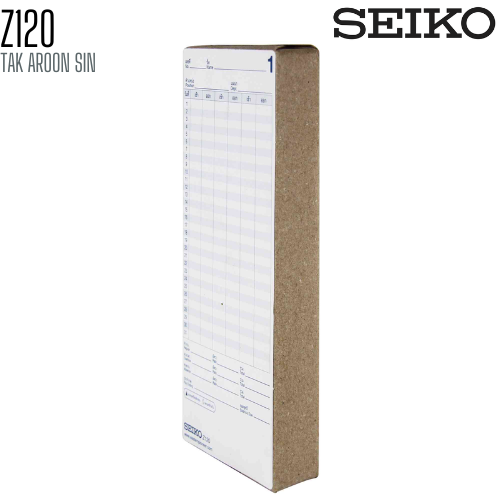 บัตรตอก SEIKO สำหรับรุ่น Z-120 (แพ็ค 100 แผ่น)