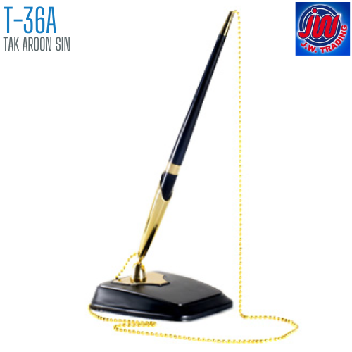 ปากกาลูกลื่นพร้อมแท่นตั้งโต๊ะ 0.7 มม. รุ่น T-36A J.W. TRADING