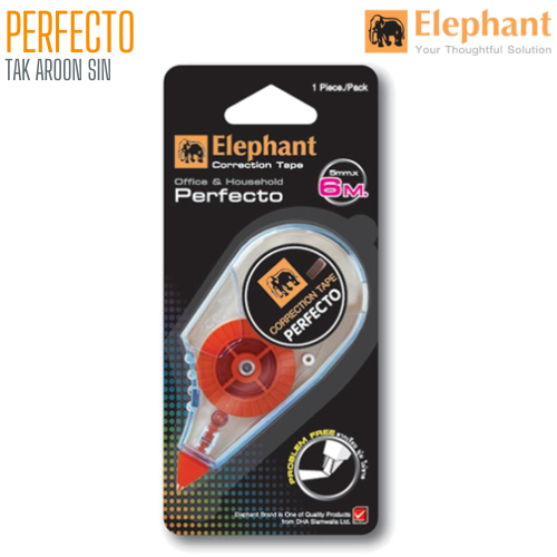 เทปลบคำผิด ตราช้าง PERFECTO ยาว 6 ม.