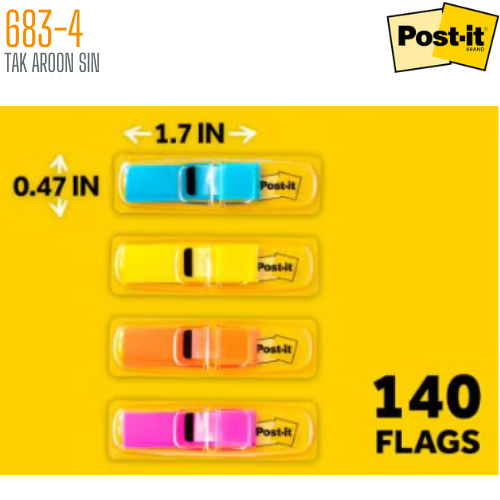 เทปแฟล็กซ์ โพสต์-อิท 683-4 (0.47x1.7 นิ้ว) POST-IT