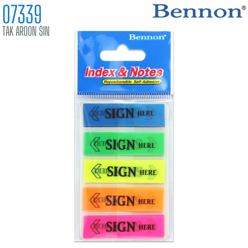 ฟิล์มโน๊ตดัชนี BENNON 07339 SIGN HERE POP-UP
