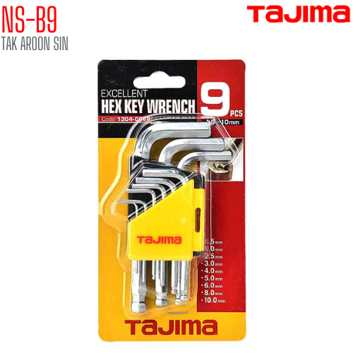 กุญแจหกเหลี่ยม หัวบอล TAJIMA NS-B9