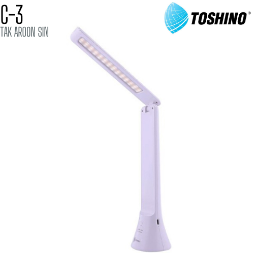 โคมไฟตั้งโต๊ะ LED + ไฟฉาย TOSHINO C3