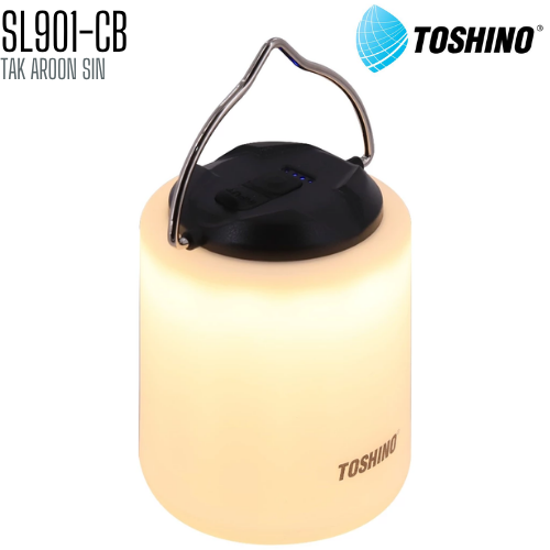 โคมไฟแคมป์ปิ้ง LED 12 ดวง Rechargeable TOSHINO SL901-CB
