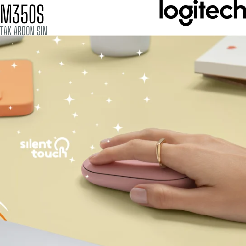 เมาส์ไร้สาย Logitech Pebble Mouse 2 M350s