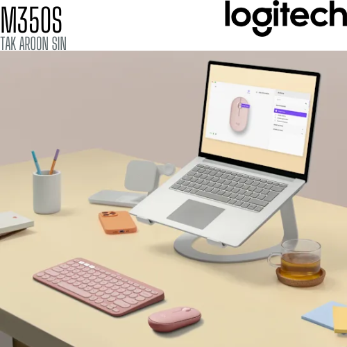 เมาส์ไร้สาย Logitech Pebble Mouse 2 M350s