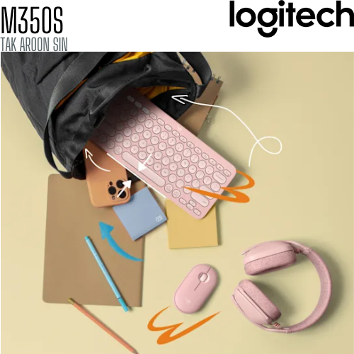 เมาส์ไร้สาย Logitech Pebble Mouse 2 M350s