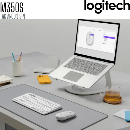 เมาส์ไร้สาย Logitech Pebble Mouse 2 M350s