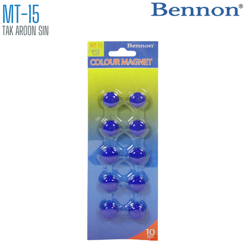 เม็ดแม่เหล็กติดบอร์ด BENNON 15 มม. MT-15 (1x10)
