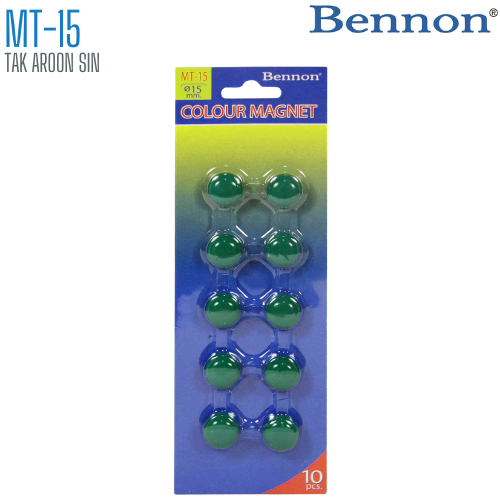เม็ดแม่เหล็กติดบอร์ด BENNON 15 มม. MT-15 (1x10)