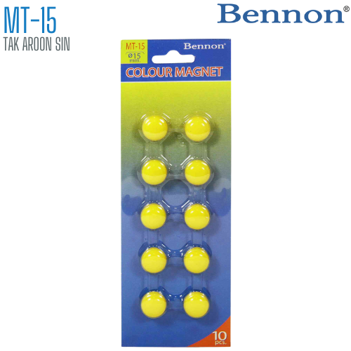 เม็ดแม่เหล็กติดบอร์ด BENNON 15 มม. MT-15 (1x10)