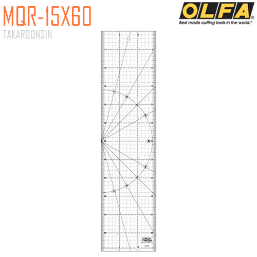 ไม้บรรทัดสเกล OLFA MQR-15X60