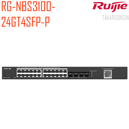 RUIJIE 24-Port Gigabit L2 Managed POE Switch รุ่น RG-NBS3100-24GT4SFP-P