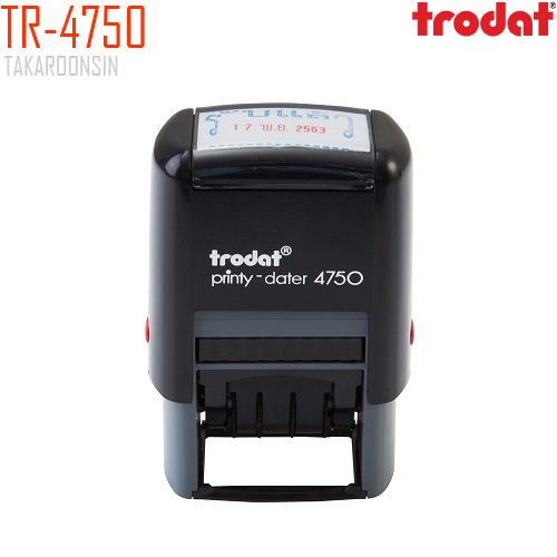 ตรายางวันที่ หมึกในตัว +รับแล้ว Blue-Red Trodat TR-4750