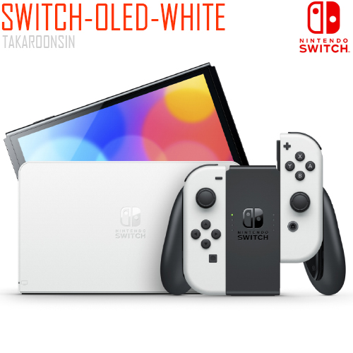 เครื่องเกมคอนโซล NINTENDO SWITCH OLED CONSOLE WHITE (R3)