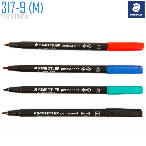 ปากกาเขียนแผ่นใสลบไม่ได้  1.0 มม. STAEDTLER 317-9 (M)