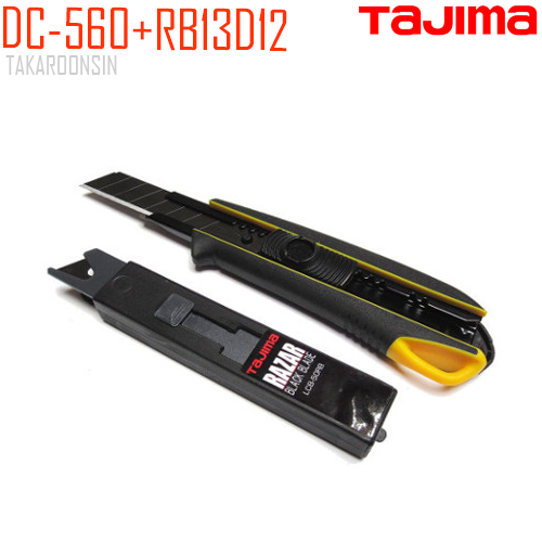 มีดคัตเตอร์พร้อมใบมีด TAJIMA DC-560+RB13D12 ปลายไขควงปากแบน (18 mm) 