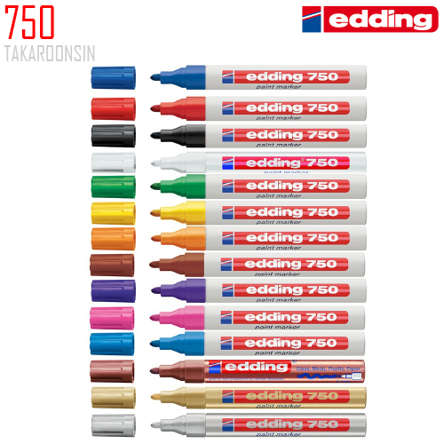 ปากกาเพ้นท์ EDDING 750 (หัวกลม 2-4 mm)