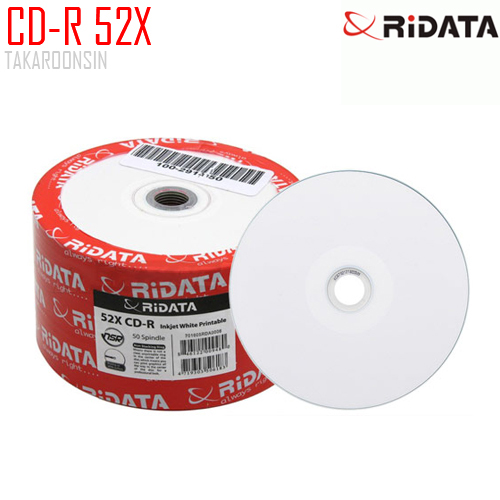 แผ่น CD-R  52X RIDATA PRINTABLE