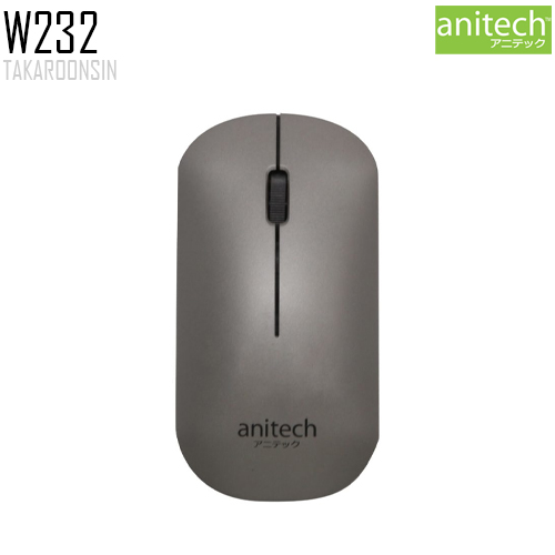 เมาส์ไร้สาย Anitech Bluetooth and Wireless Rechargeable Mouse รุ่น W232