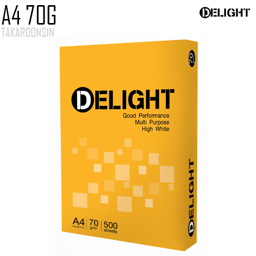กระดาษถ่ายเอกสาร A4 70G Delight มีมอก. ไม่มีฉลากเขียว