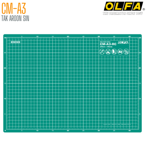 แผ่นยางรองตัด OLFA CM-A3 (45x32 ซม.)