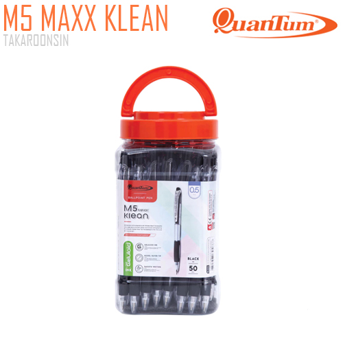 ปากกาลูกลื่น Quantum M5 MAXX KLEAN สีดำ