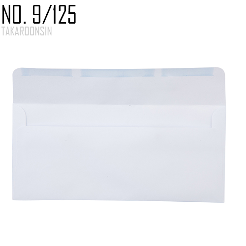 ซองขาว No.9/125 ฝาขนาน แพ็ค 50 ซอง