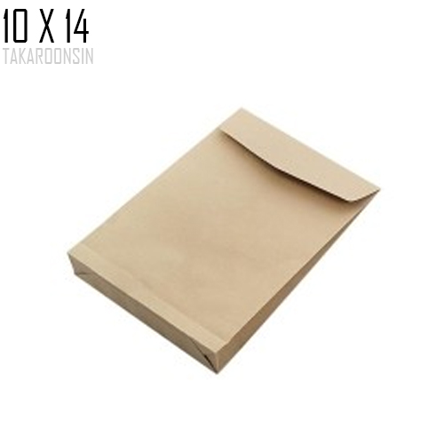 ซองใส่เอกสารน้ำตาล ขยายข้าง 10 x 14 F4 (110 แกรม)