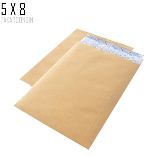 ซองกระดาษคราฟท์ ด้านในรองด้วยพลาสติกกันกระแทก ป้องกันการแตกหัก ซองกันกระแทก ซิลิคอน 5 x 8