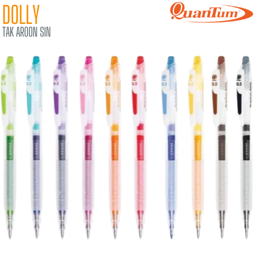 ปากกาหมึกเจล QUANTUM DOLLY DAIICHI ขนาด 0.5 COLOUR GEL PEN